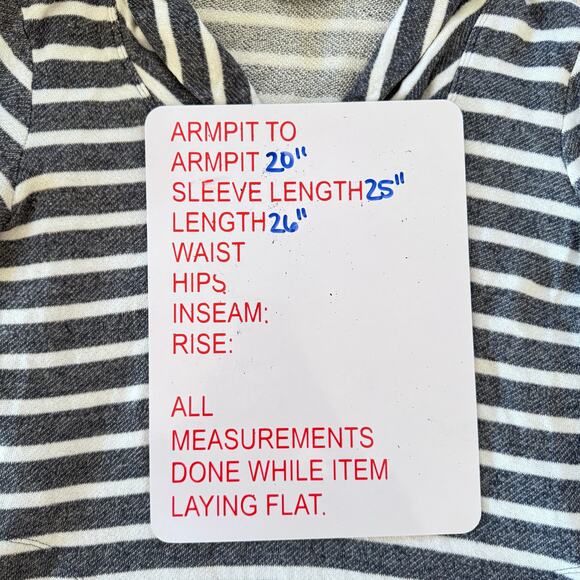 Banana Republic Womens Terry Cloth Sweater Size Small Striped Popover Fisherman - Picture 3 of 10